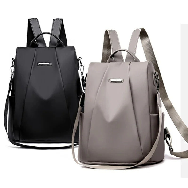 Lightweight Water-Repellent Nylon Backpack for Women – Multiple Carrying Options