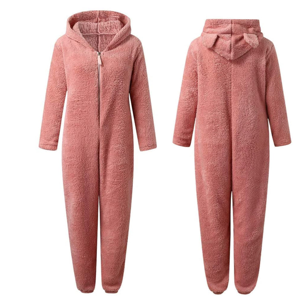 Super soft fleece overall with bear ears – BearHug