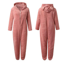 Super soft fleece overall with bear ears – BearHug