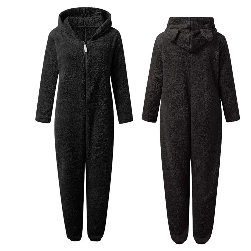 Super soft fleece overall with bear ears – BearHug
