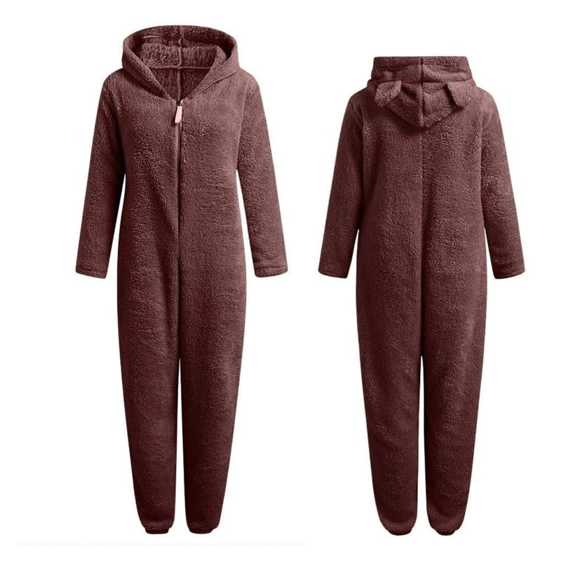 Super soft fleece overall with bear ears – BearHug