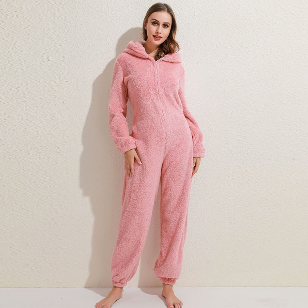 Super soft fleece overall with bear ears – BearHug