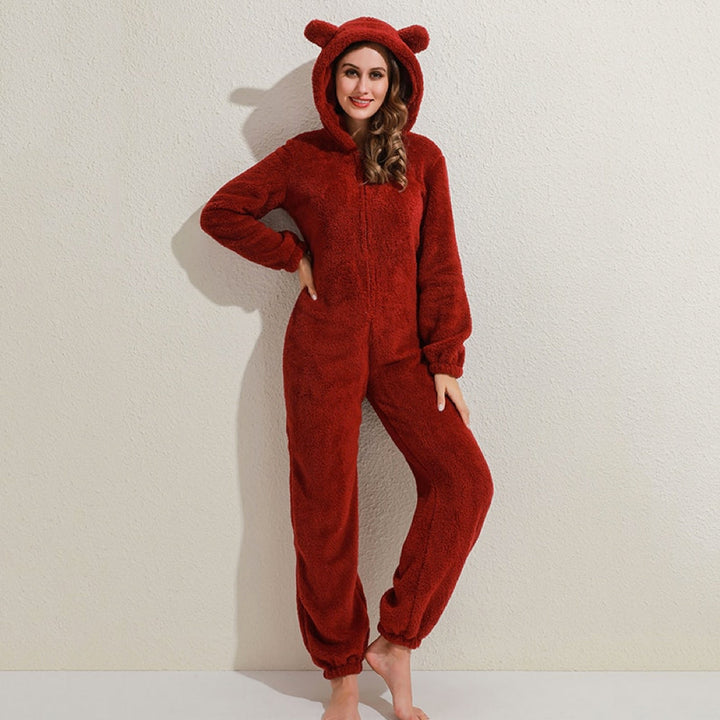 Super soft fleece overall with bear ears – BearHug