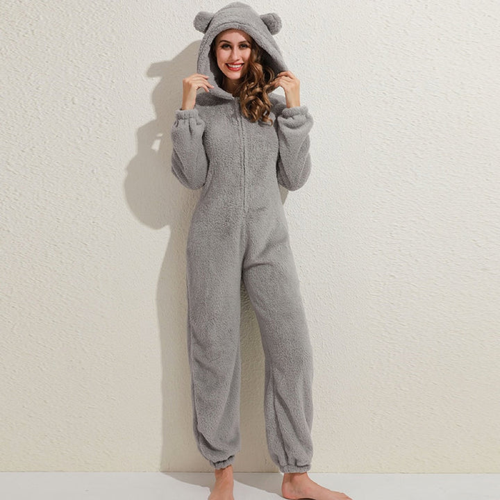 Super soft fleece overall with bear ears – BearHug