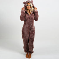 Super soft fleece overall with bear ears – BearHug
