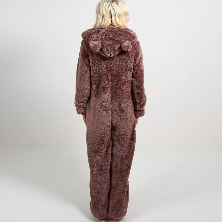 Super soft fleece overall with bear ears – BearHug