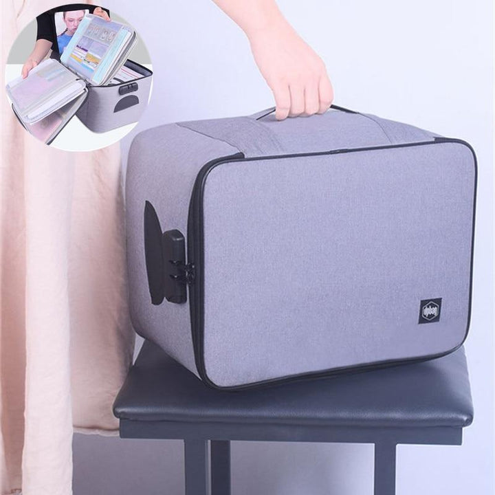 Lockable Waterproof Document Storage Box – Buy 1, Get 1 FREE Multi-layer Travel Case