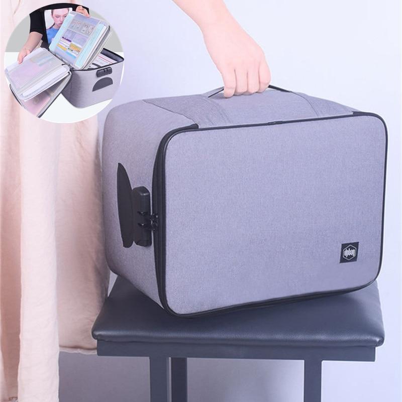 Lockable Waterproof Document Storage Box – Buy 1, Get 1 FREE Multi-layer Travel Case
