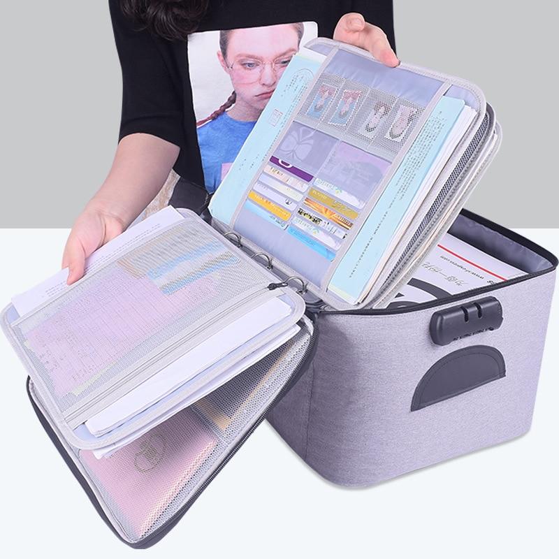 Lockable Waterproof Document Storage Box – Buy 1, Get 1 FREE Multi-layer Travel Case