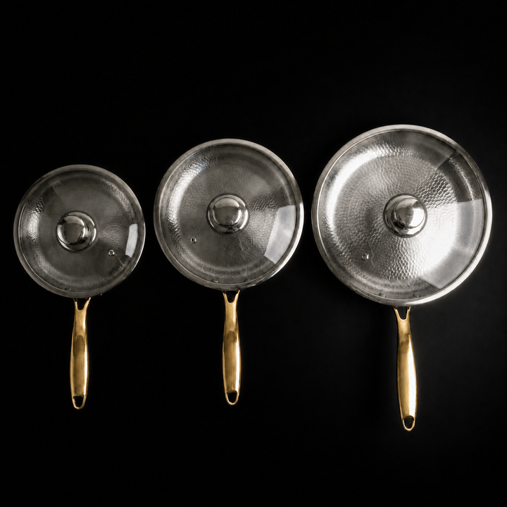 Hand-Hammered Titanium Pan Set - 3 Pieces I Limited Edition 5
