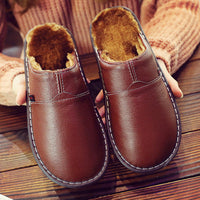 Waterproof Men's Leather Slippers – Matthias