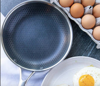 Ridsefast rustfri stålpande med non-stick belægning – ProCook Elite