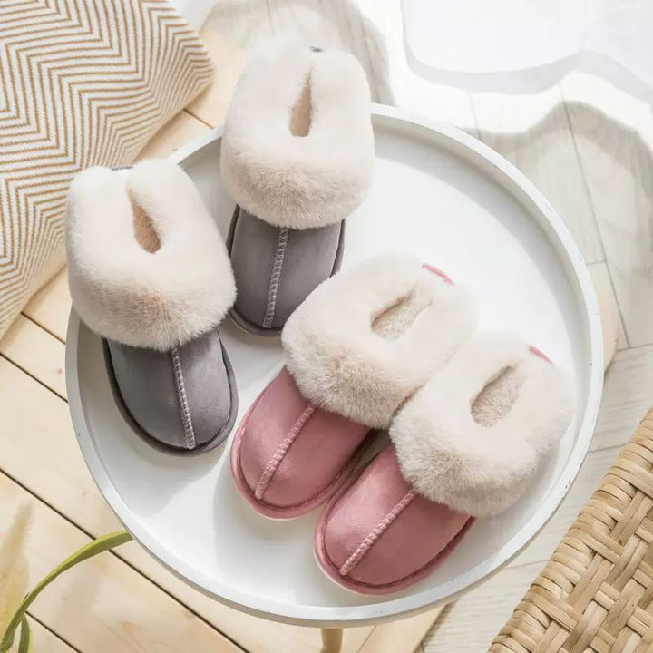 Luxe Faux Suede Women's Slippers - Celine