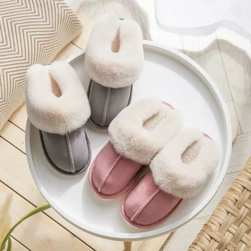Luxe Faux Suede Women's Slippers - Celine