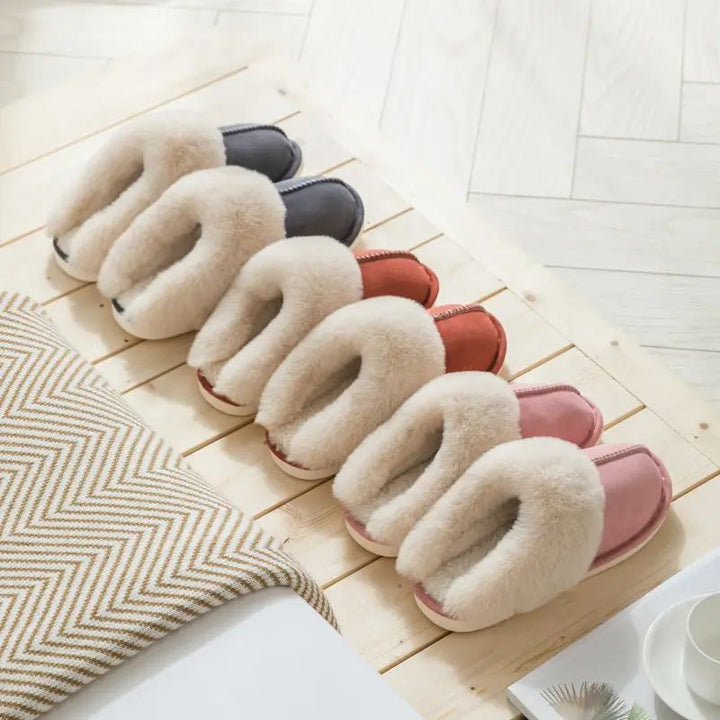 Luxe Faux Suede Women's Slippers - Celine