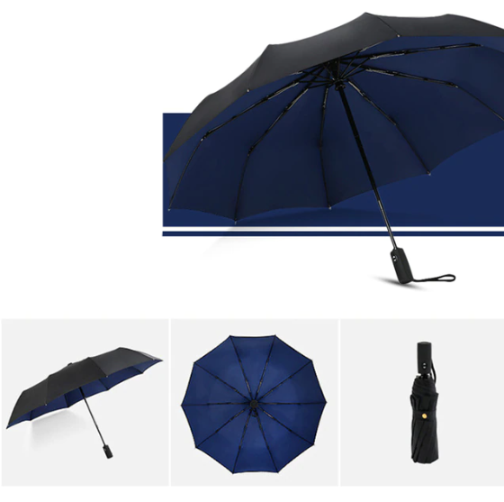 Stormproof & Foldable Umbrella – AeroShield
