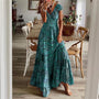 Luftiges Damen Maxikleid mit Ethno-Print & V-Ausschnitt – Nayeli