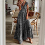 Luftiges Damen Maxikleid mit Ethno-Print & V-Ausschnitt – Nayeli