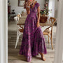 Luftiges Damen Maxikleid mit Ethno-Print & V-Ausschnitt – Nayeli