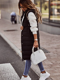 Behagelig, knælange dame-bodywarmer – Livia