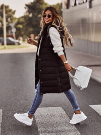 Behagelig, knælange dame-bodywarmer – Livia
