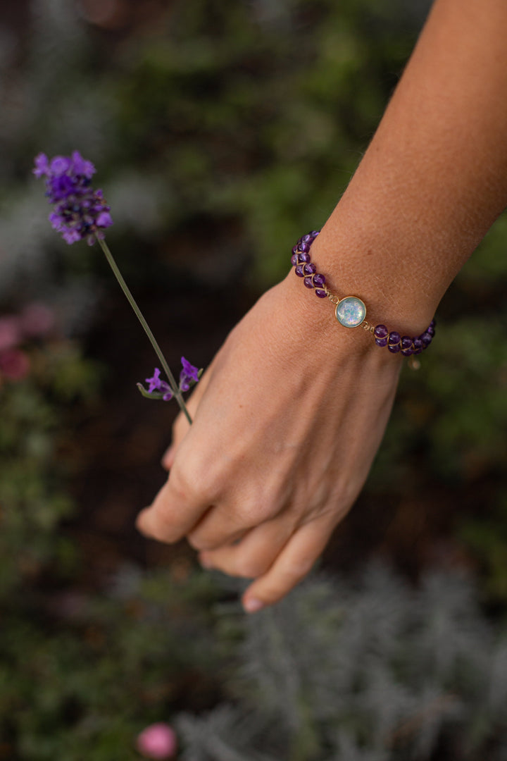 Pulsera de sanación de amatista - Serenya