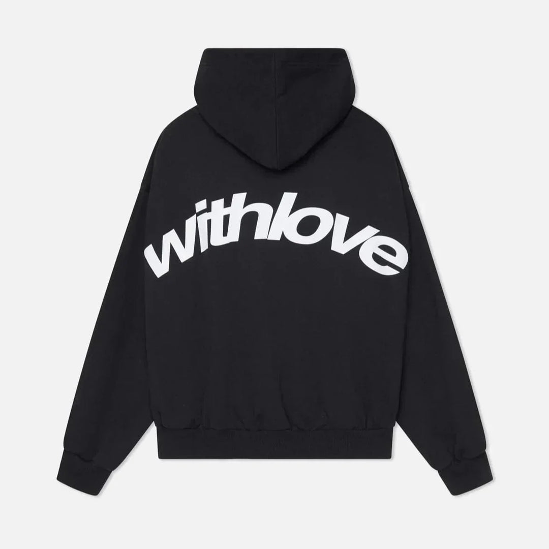 Cozy autumn hoodie with back print – Love