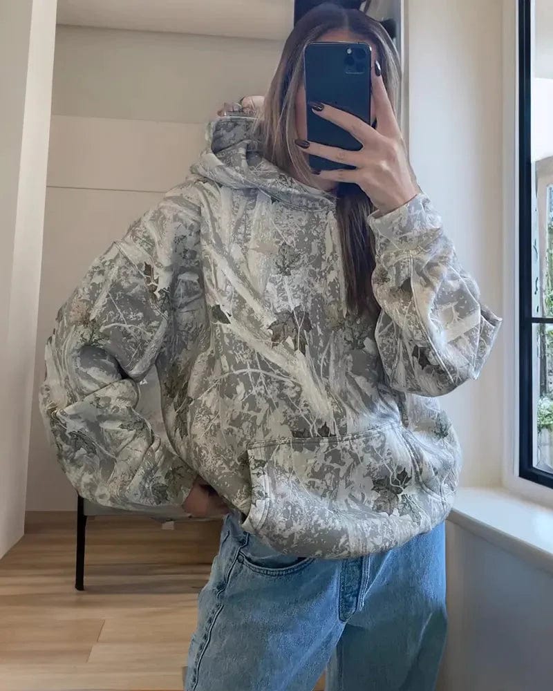 Cozy autumn hoodie with back print – Love