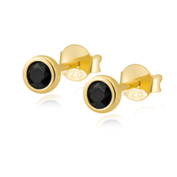 Compact Circle Earrings – Amira