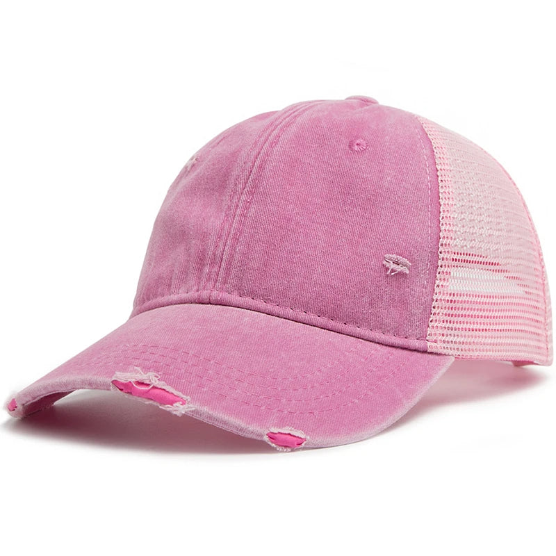 Cap with Braid Opening & Mesh Design – Buy 1, Get 1 Free – Liora