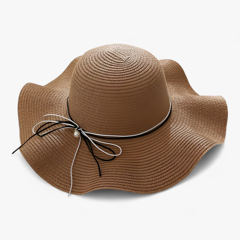 Airy women's beach hat with bow and UV protection – BreezeBow