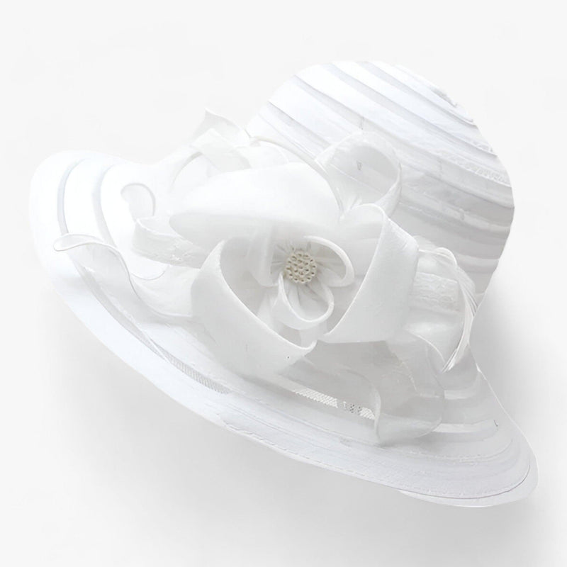 Sombrero de sol elegante para mujer de organza – Mirielle