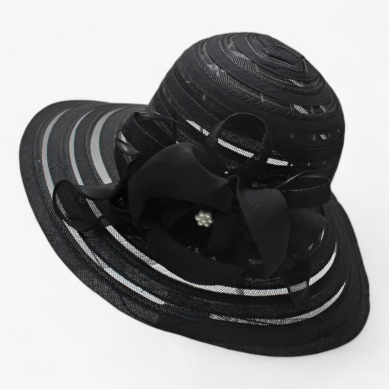 Sombrero de sol elegante para mujer de organza – Mirielle