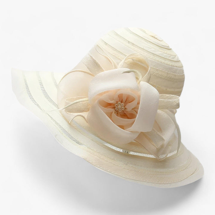 Sombrero de sol elegante para mujer de organza – Mirielle