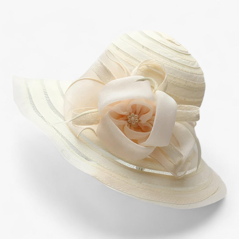 Sombrero de sol elegante para mujer de organza – Mirielle