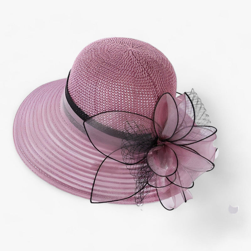 Eleganter Damen Sonnenhut mit breiter Krempe – Bellavue
