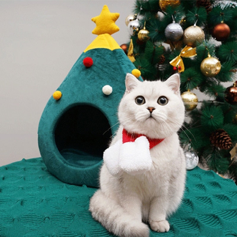 Cat Bed Christmas Tree – FestivePurr