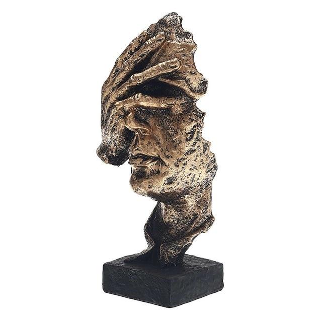 Abstracte goldene Skulptur – Soren