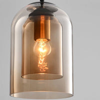 Stylish Double Glass Pendant Light - AuraGlass
