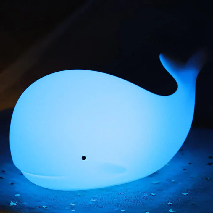 Sød hval-hvalnatlampe med farveskift - GlowWhale