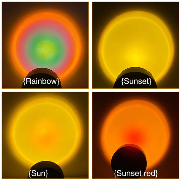 Sunset lamp with 4 colors - GlowSphere