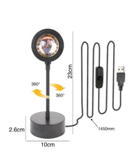 Sunset lamp with 4 colors - GlowSphere