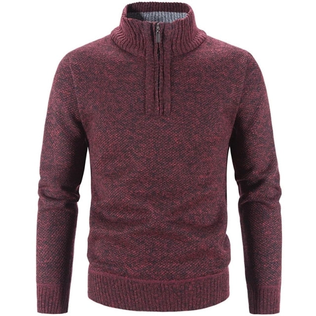 Stylish men's pullover with half zipper – SummitCraft