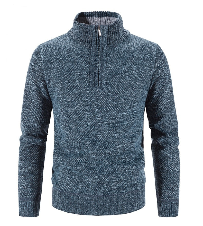 Stylish men's pullover with half zipper – SummitCraft