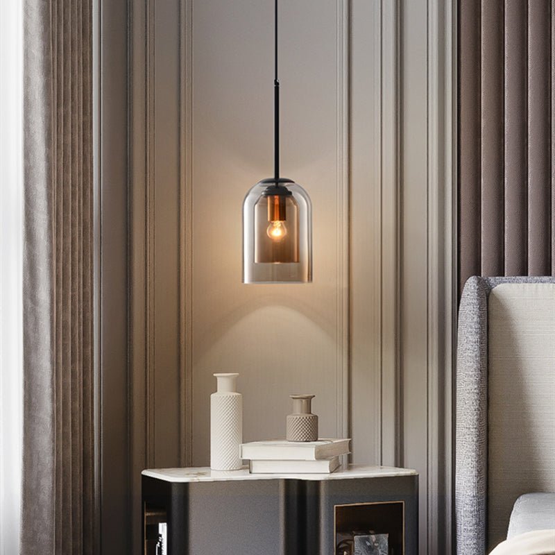 Stylish Double Glass Pendant Light - AuraGlass
