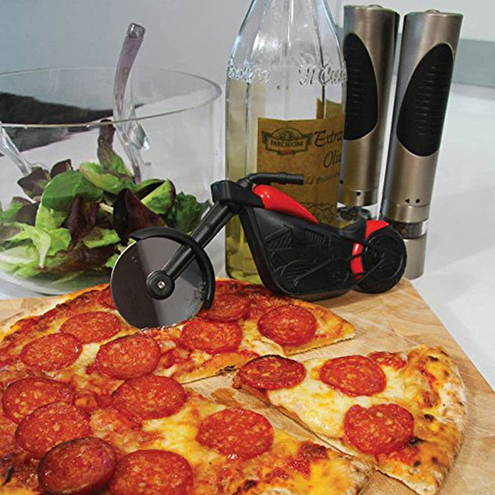 Cortador de pizza de lujo estilo motocicleta – MotoSlice