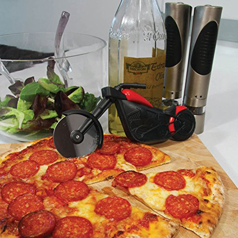 Cortador de pizza de lujo estilo motocicleta – MotoSlice