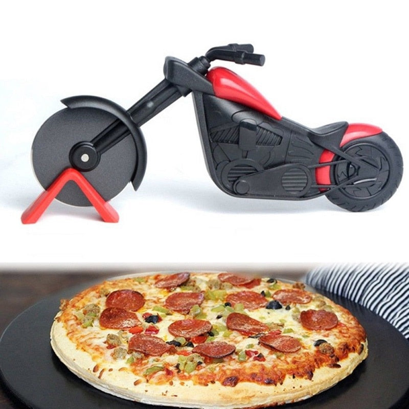 Cortador de pizza de lujo estilo motocicleta – MotoSlice