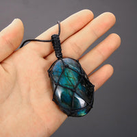 Mystical Labradorite Dragon Heart Necklace – Aris