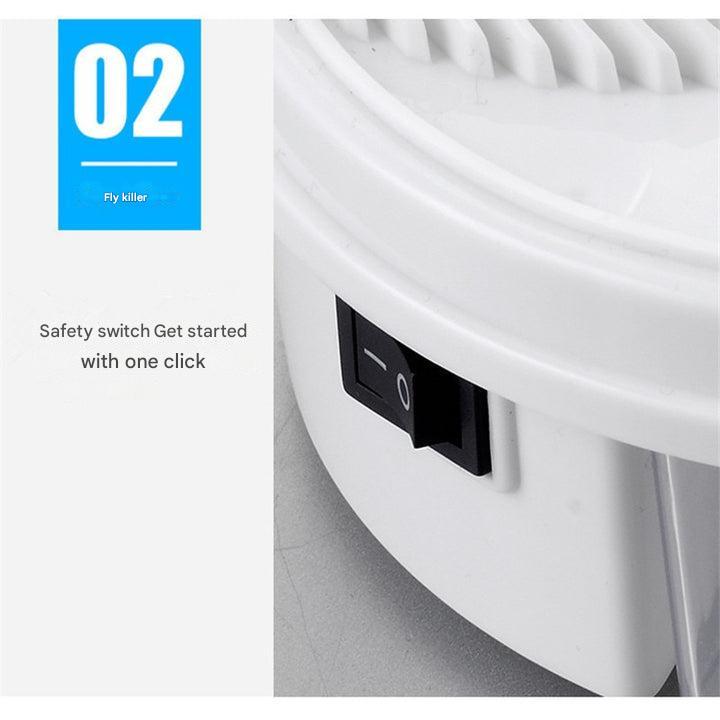 Atrapa moscas eléctrico con sistema giratorio – BuzzTrap